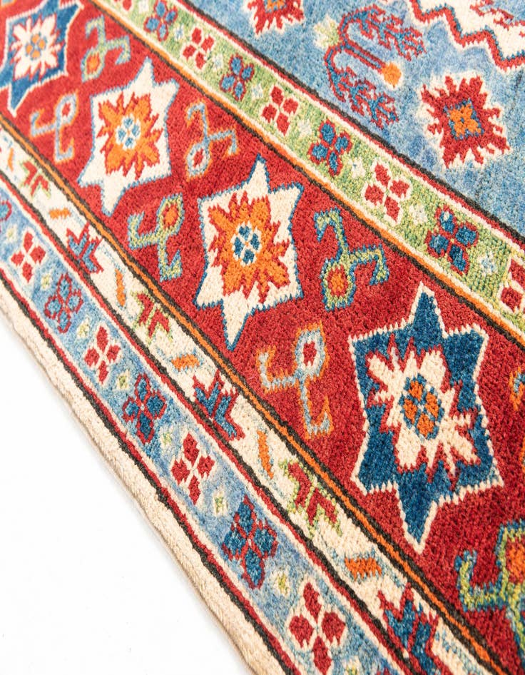 Detail image of  6' x 9'  Hand Knotted Kazak Rug
