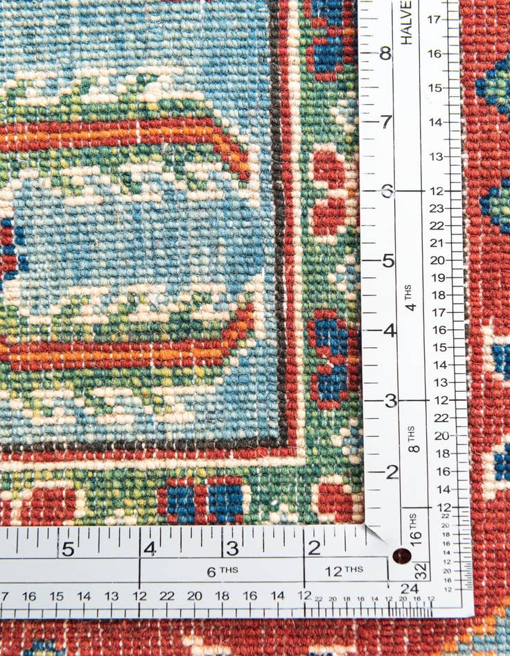 Detail image of  6' x 9'  Hand Knotted Kazak Rug