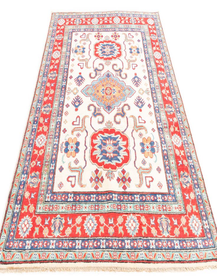 Detail image of  5' x 6' 9  Hand Knotted Kazak Rug