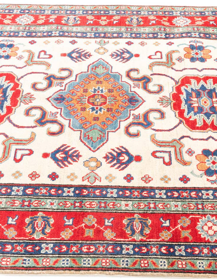 Detail image of  5' x 6' 9  Hand Knotted Kazak Rug
