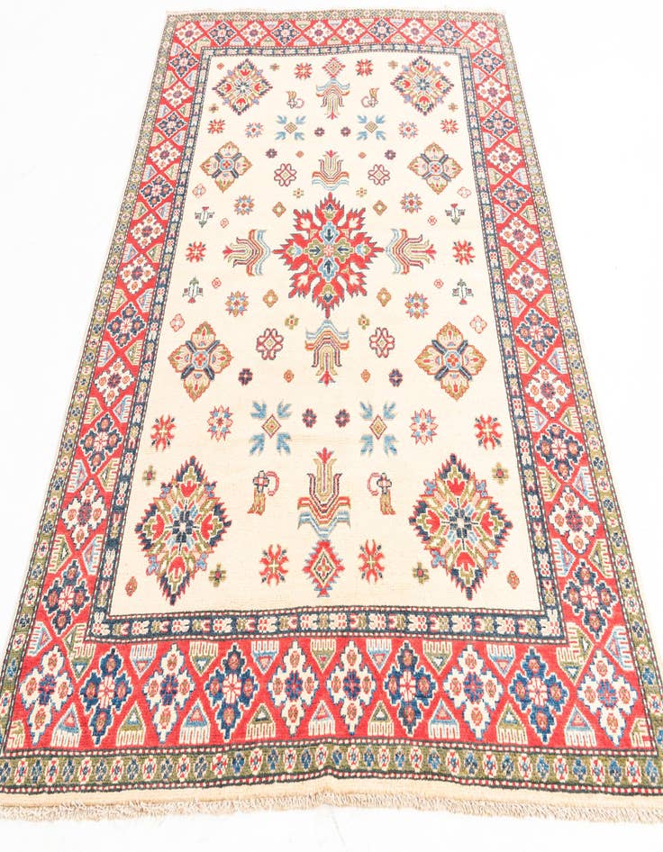 Detail image of  5' 1 x 7' 2  Hand Knotted Kazak Rug