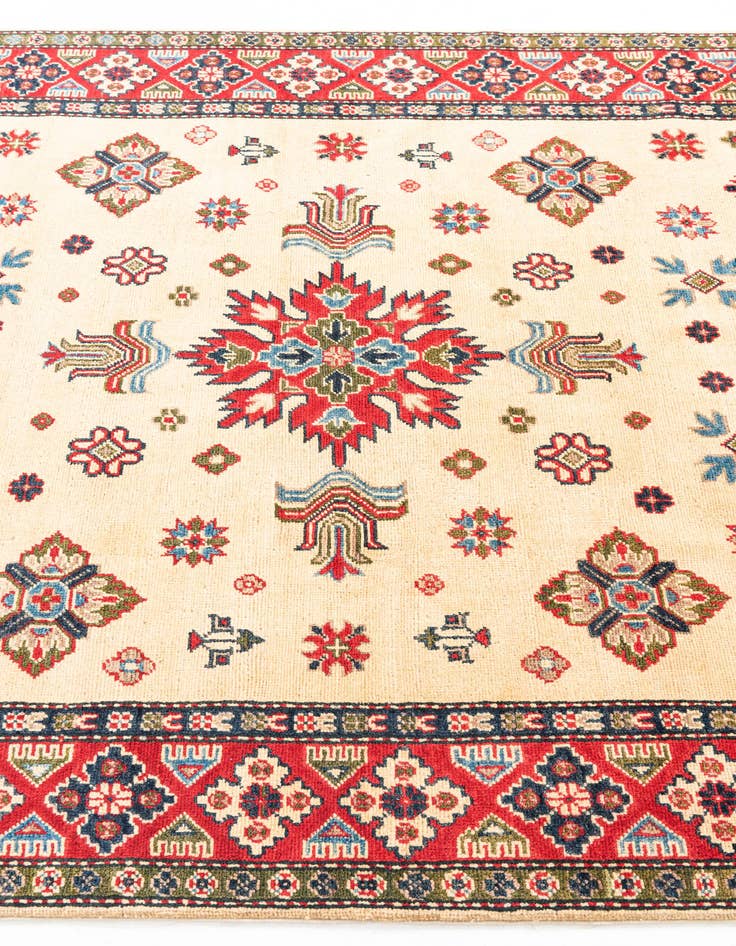 Detail image of  5' 1 x 7' 2  Hand Knotted Kazak Rug