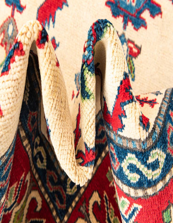 Detail image of  5' 1 x 6' 9  Hand Knotted Kazak Rug