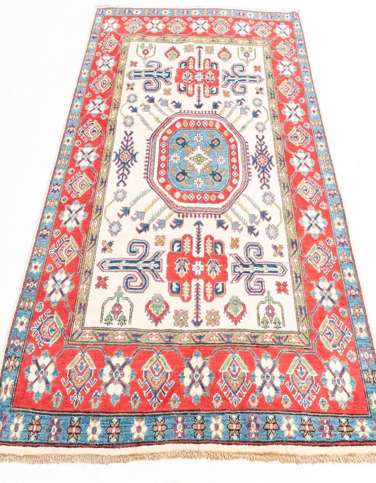 Detail image of  5' 1 x 6' 7  Hand Knotted Kazak Rug