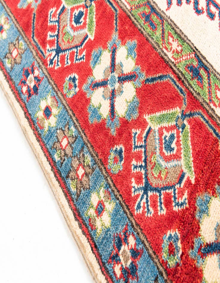 Detail image of  5' 1 x 6' 7  Hand Knotted Kazak Rug