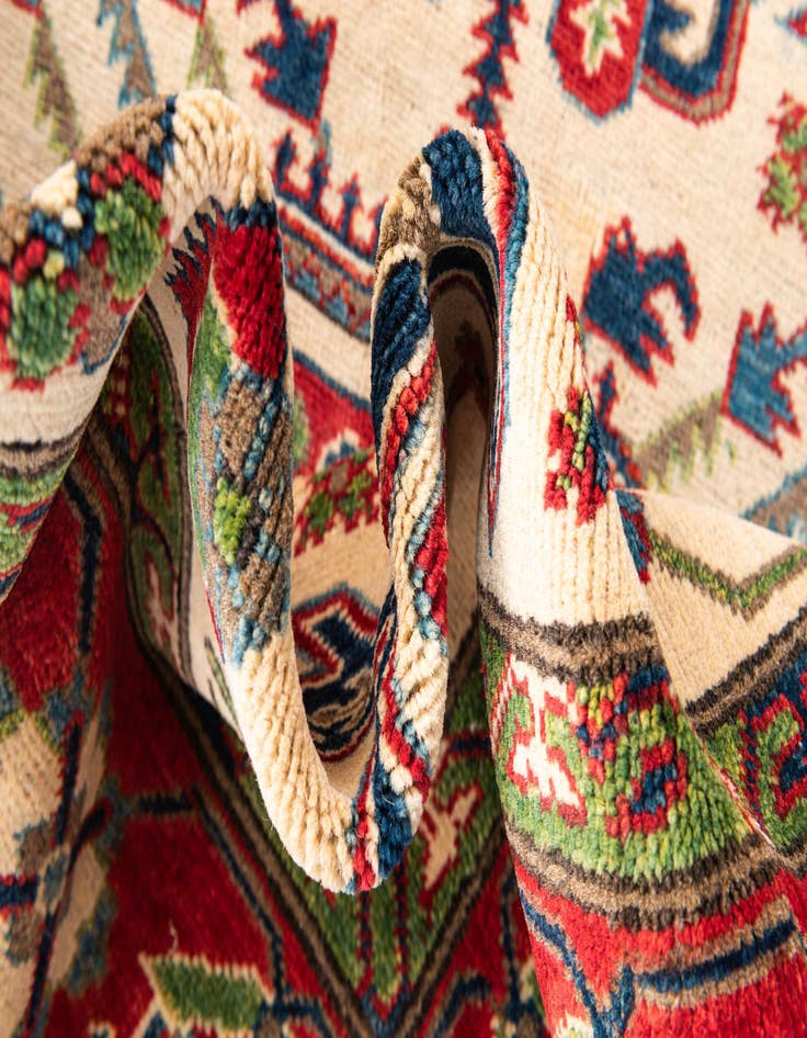 Detail image of  5' 1 x 6' 7  Hand Knotted Kazak Rug