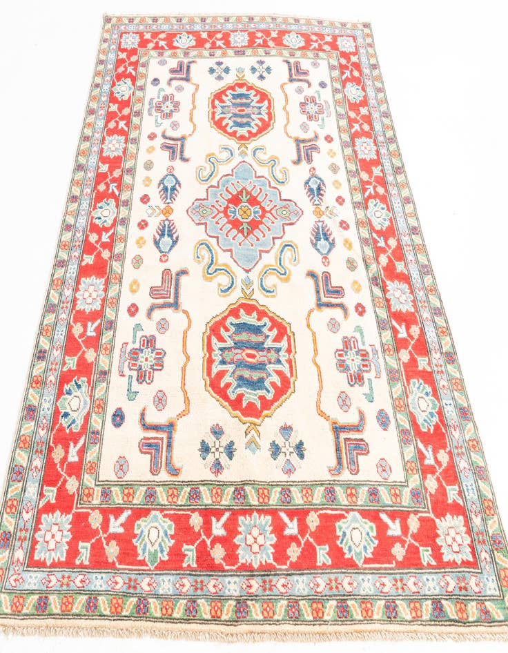 Detail image of  5' x 6' 10  Hand Knotted Kazak Rug