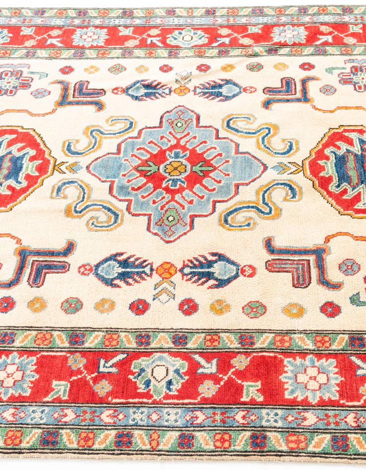 Detail image of  5' x 6' 10  Hand Knotted Kazak Rug