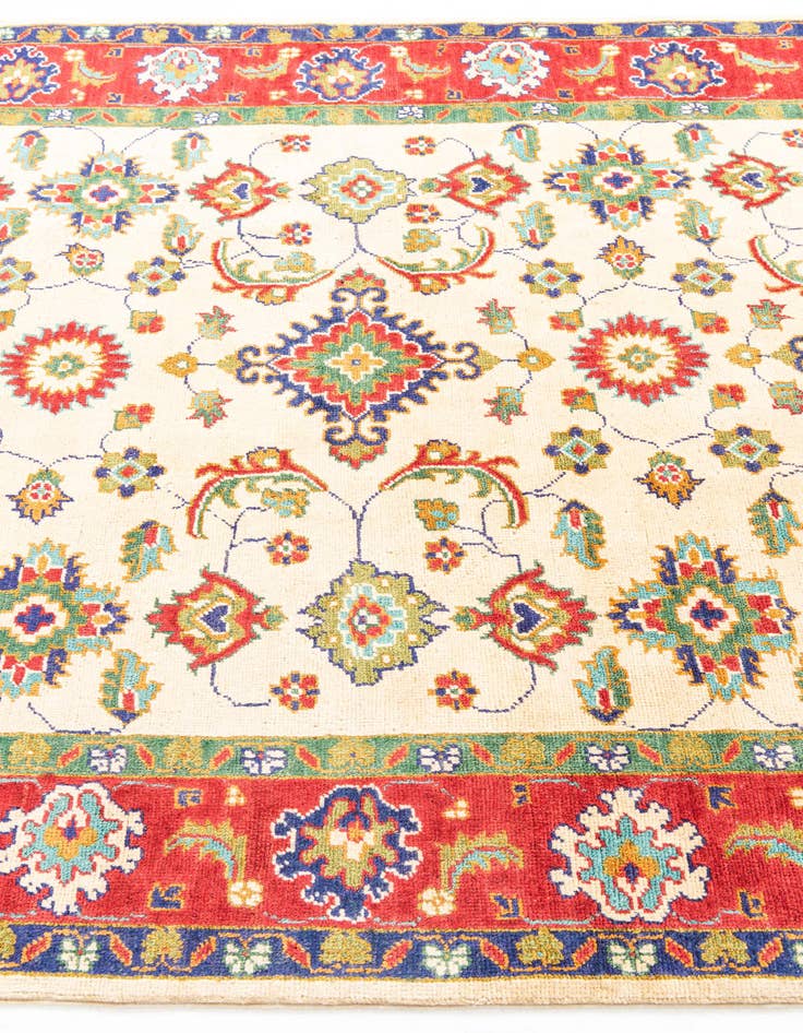Detail image of  5' 2 x 7'  Hand Knotted Kazak Rug