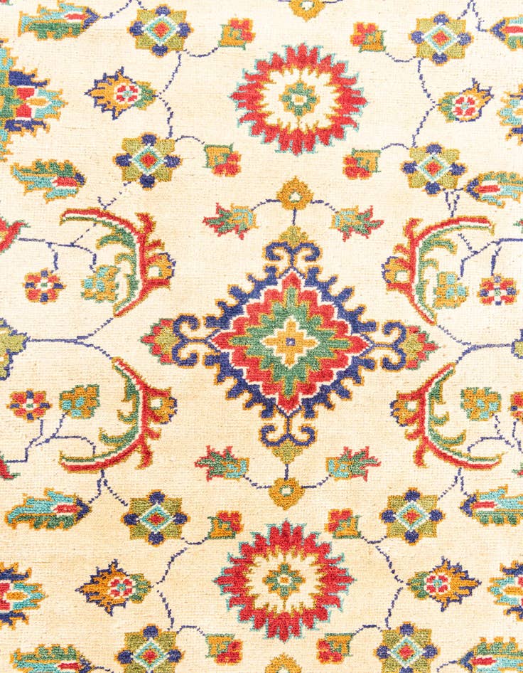 Detail image of  5' 2 x 7'  Hand Knotted Kazak Rug