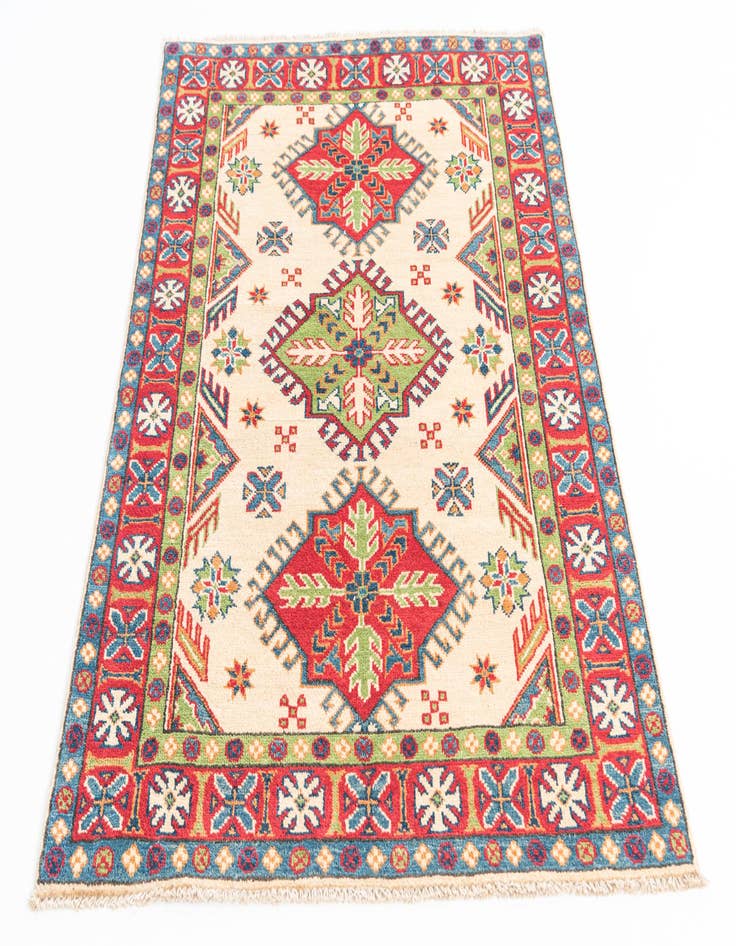 Detail image of  3' 4 x 5'  Hand Knotted Kazak Rug