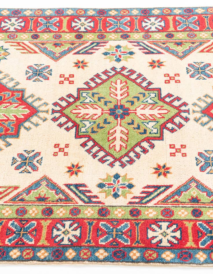Detail image of  3' 4 x 5'  Hand Knotted Kazak Rug