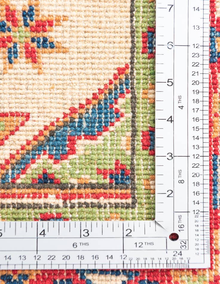 Detail image of  3' 4 x 5'  Hand Knotted Kazak Rug