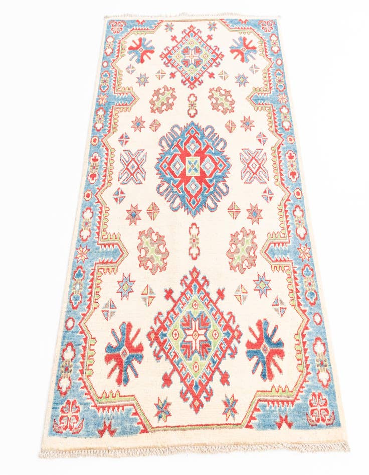 Detail image of  3' 4 x 5' 2  Hand Knotted Kazak Rug