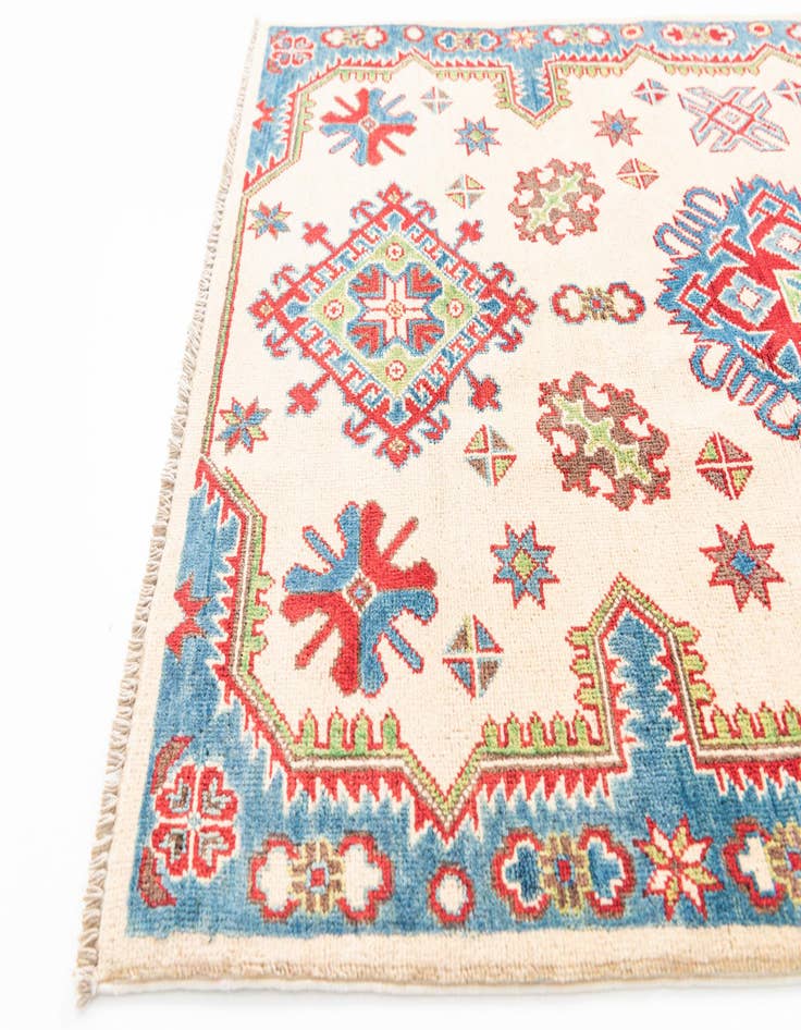 Detail image of  3' 4 x 5' 2  Hand Knotted Kazak Rug