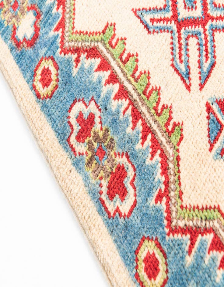 Detail image of  3' 4 x 5' 2  Hand Knotted Kazak Rug