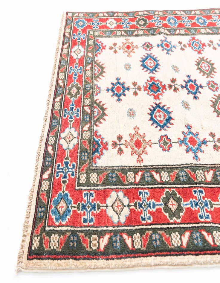 Detail image of  3' x 4' 7  Hand Knotted Kazak Rug