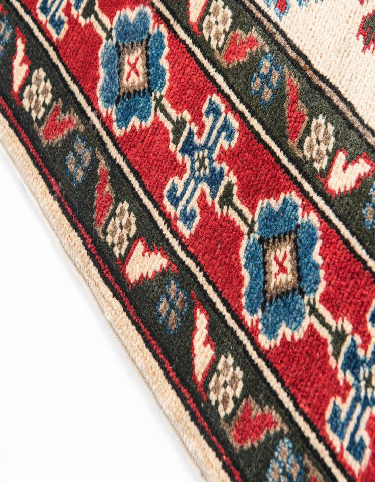 Detail image of  3' x 4' 7  Hand Knotted Kazak Rug