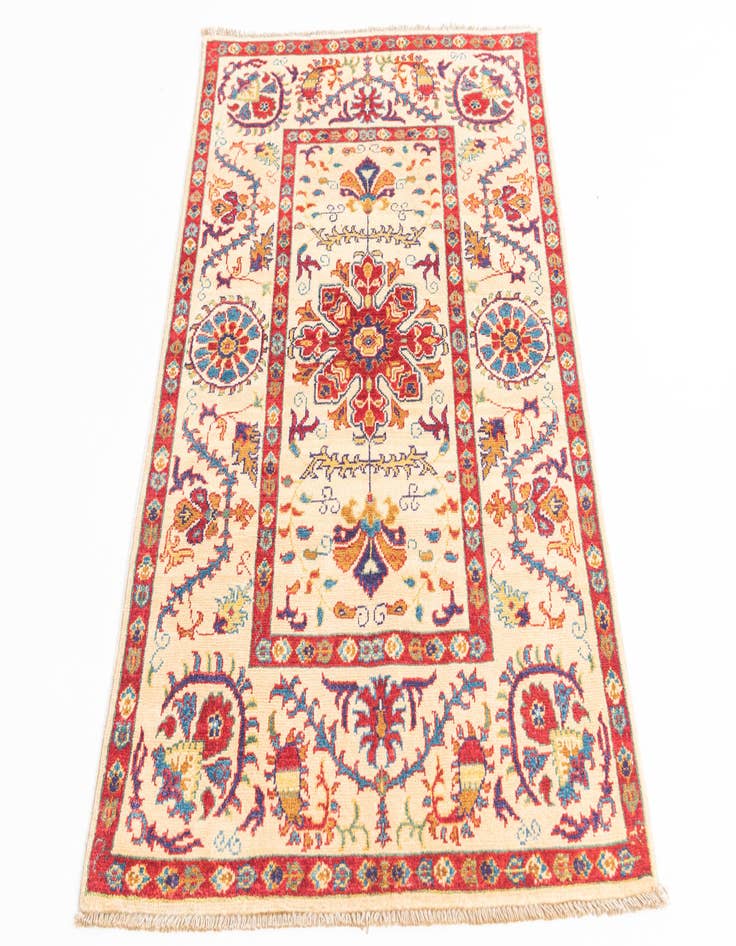 Detail image of  3' 1 x 5'  Hand Knotted Kazak Rug