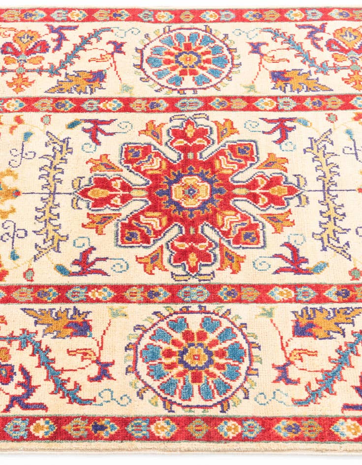 Detail image of  3' 1 x 5'  Hand Knotted Kazak Rug