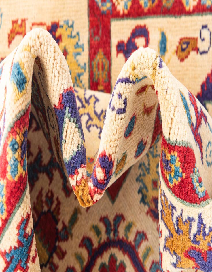 Detail image of  3' 1 x 5'  Hand Knotted Kazak Rug