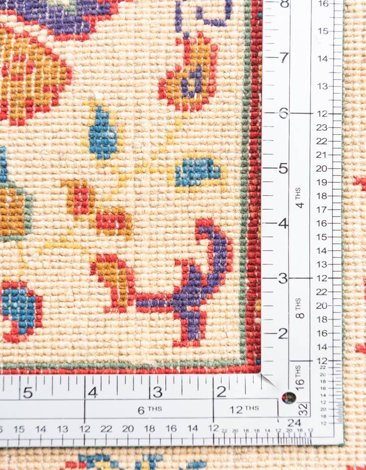 Detail image of  3' 1 x 5'  Hand Knotted Kazak Rug