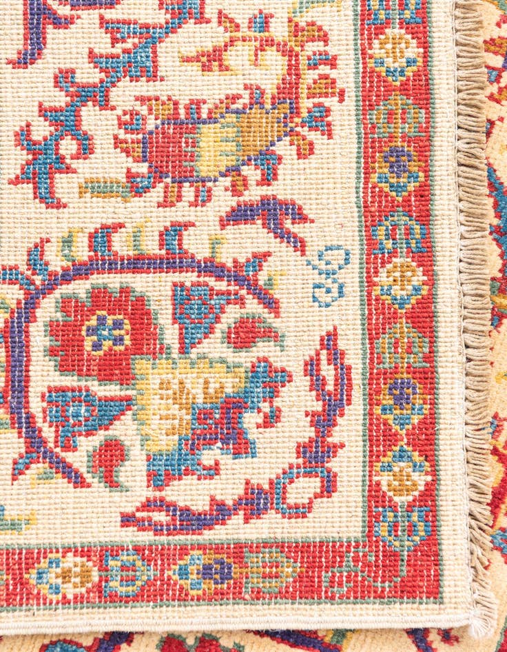 Detail image of  3' 1 x 5'  Hand Knotted Kazak Rug