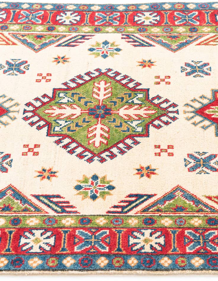 Detail image of  3' 2 x 5'  Hand Knotted Kazak Rug