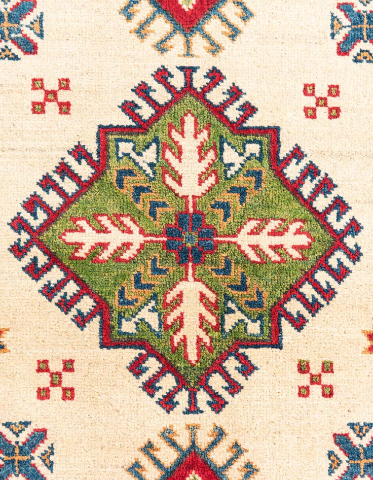 Detail image of  3' 2 x 5'  Hand Knotted Kazak Rug