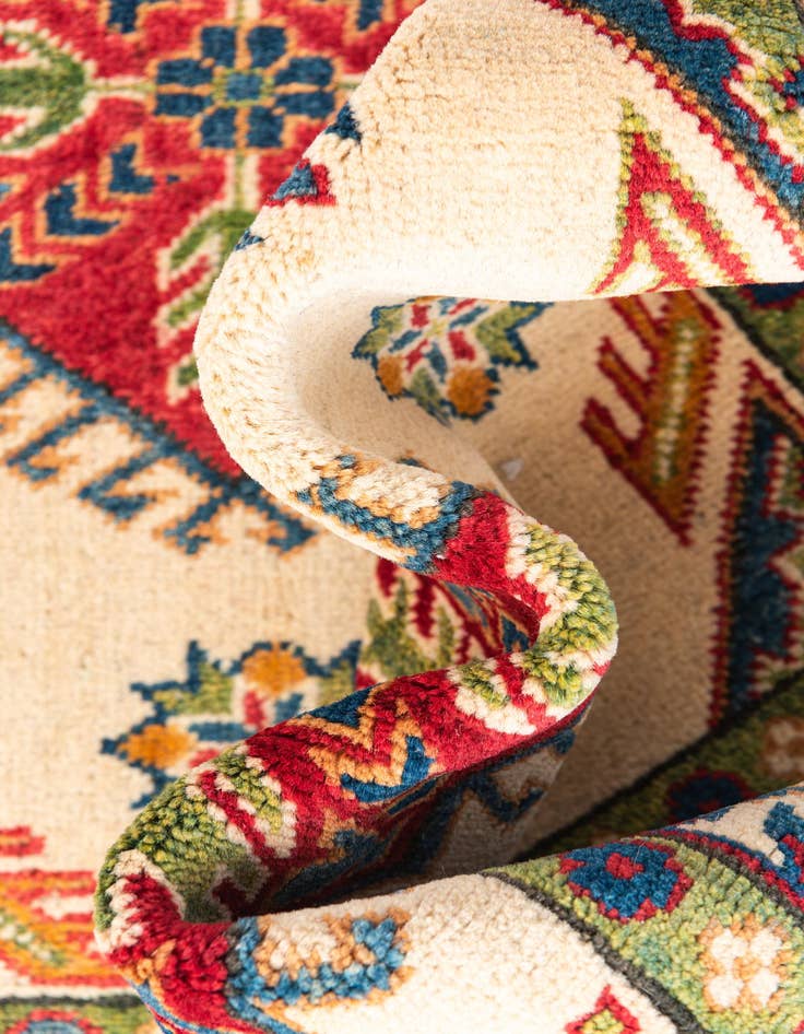 Detail image of  3' 2 x 5'  Hand Knotted Kazak Rug