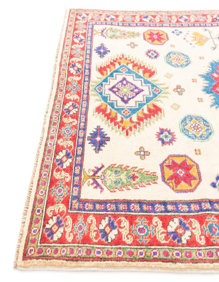 Detail image of  4' x 6'  Hand Knotted Kazak Rug