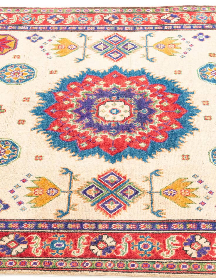 Detail image of  4' x 6'  Hand Knotted Kazak Rug