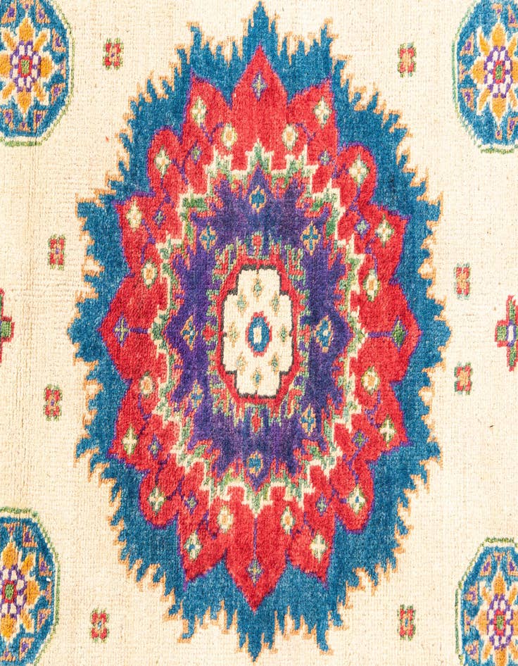 Detail image of  4' x 6'  Hand Knotted Kazak Rug