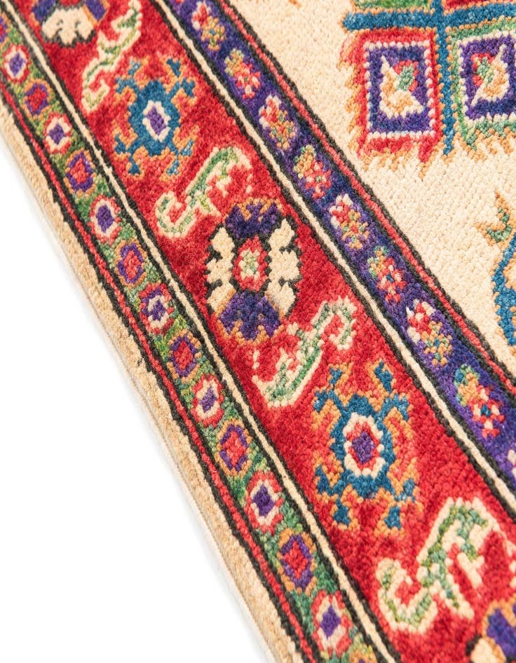 Detail image of  4' x 6'  Hand Knotted Kazak Rug