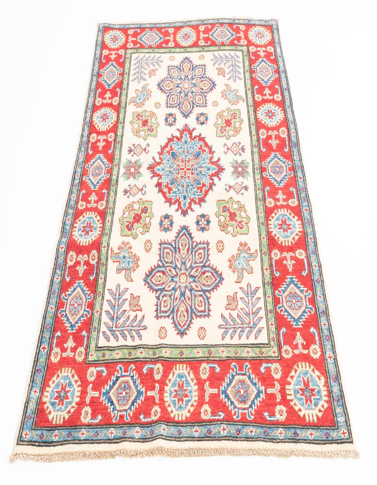 Detail image of  4' x 6'  Hand Knotted Kazak Rug