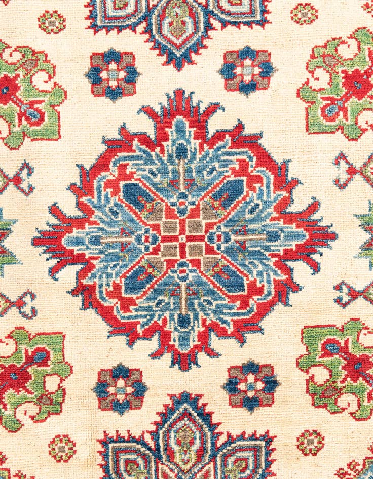 Detail image of  4' x 6'  Hand Knotted Kazak Rug