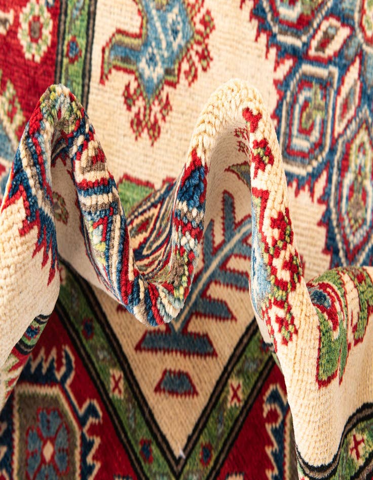 Detail image of  4' x 6'  Hand Knotted Kazak Rug