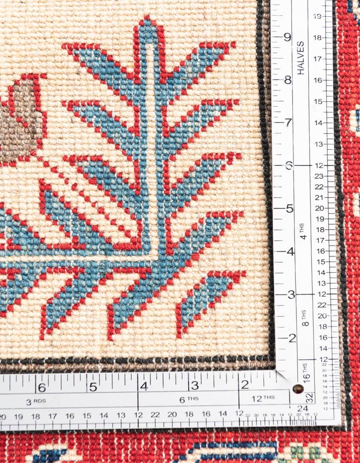 Detail image of  4' x 6'  Hand Knotted Kazak Rug