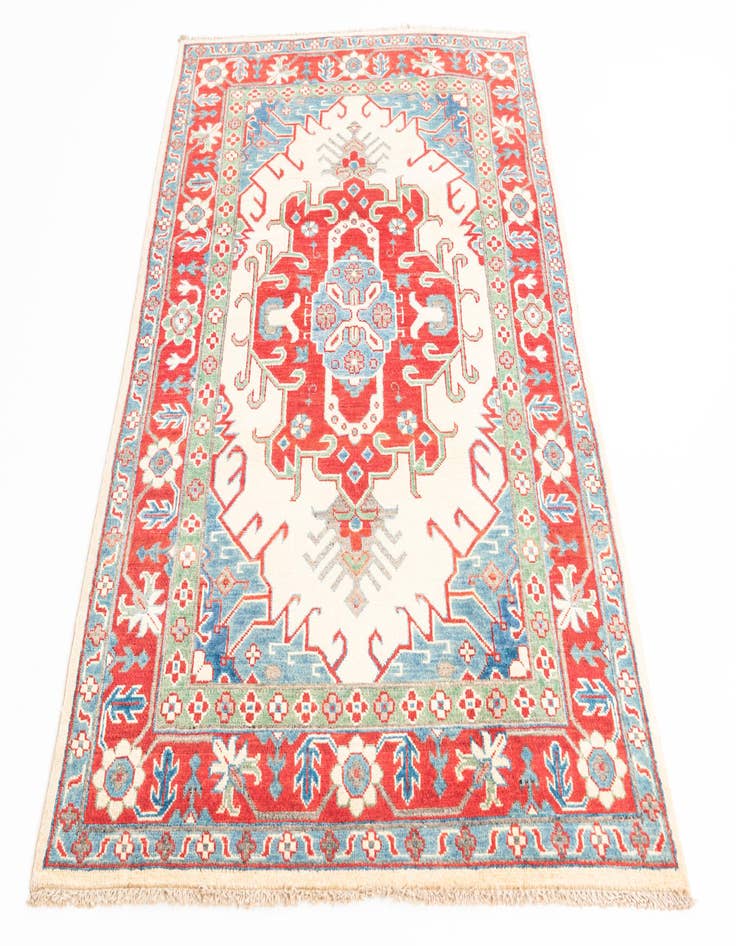 Detail image of  4' x 6' 1  Hand Knotted Kazak Rug