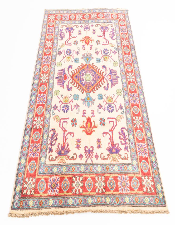 Detail image of  4' x 6'  Hand Knotted Kazak Rug