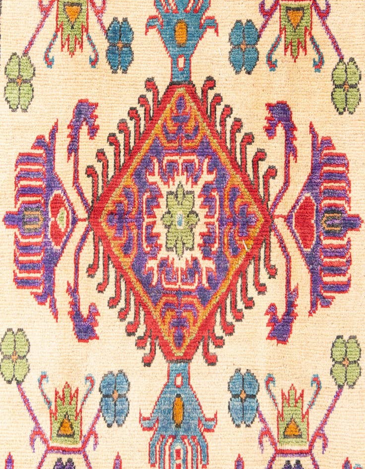 Detail image of  4' x 6'  Hand Knotted Kazak Rug