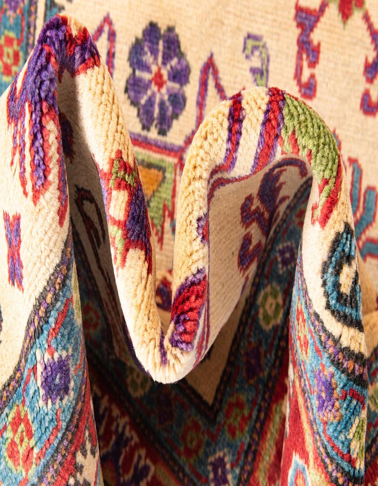 Detail image of  4' x 6'  Hand Knotted Kazak Rug