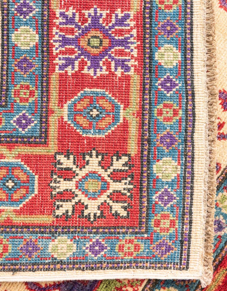 Detail image of  4' x 6'  Hand Knotted Kazak Rug