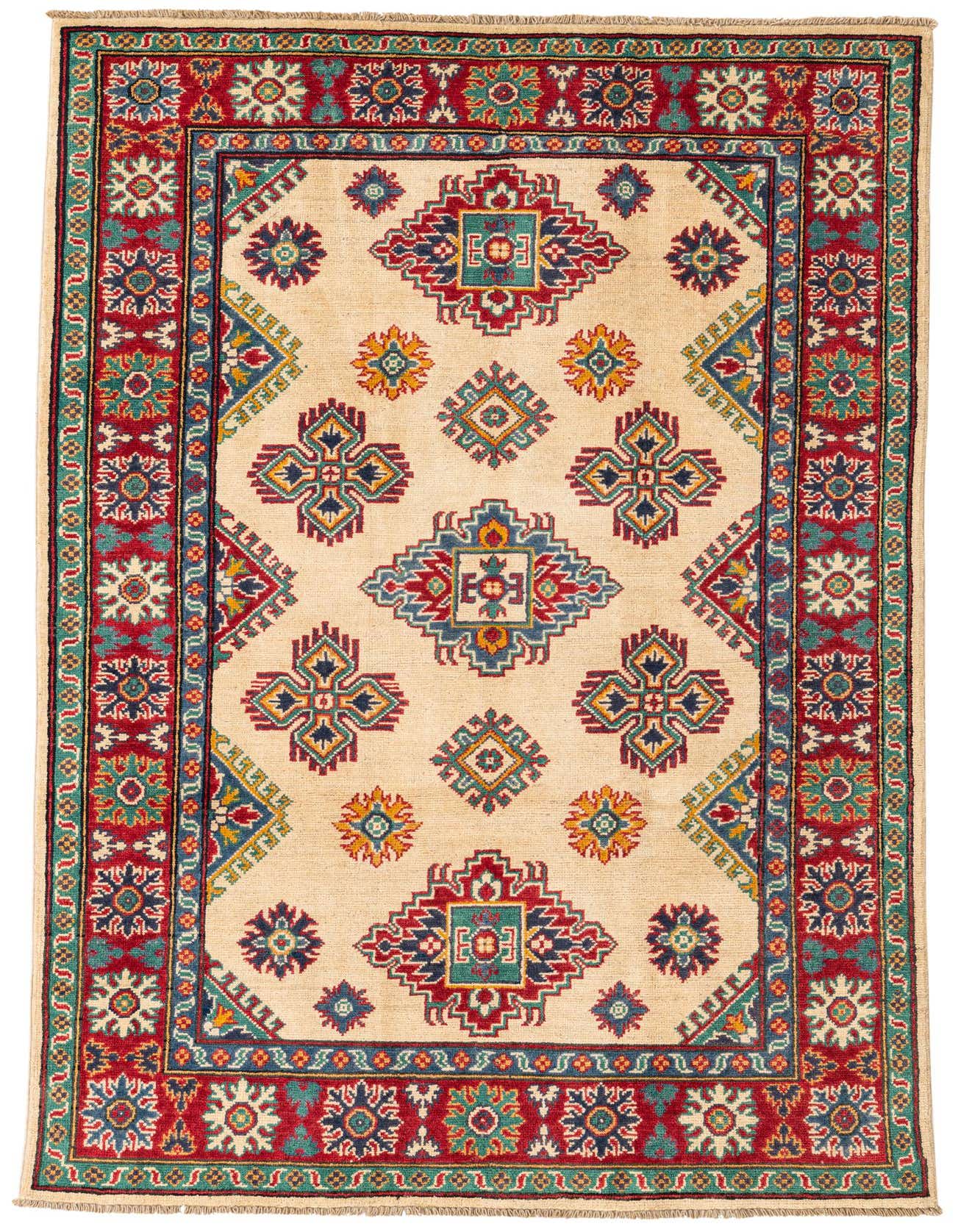Primary image  3' 10 x 6' 1  Hand Knotted Kazak Rug