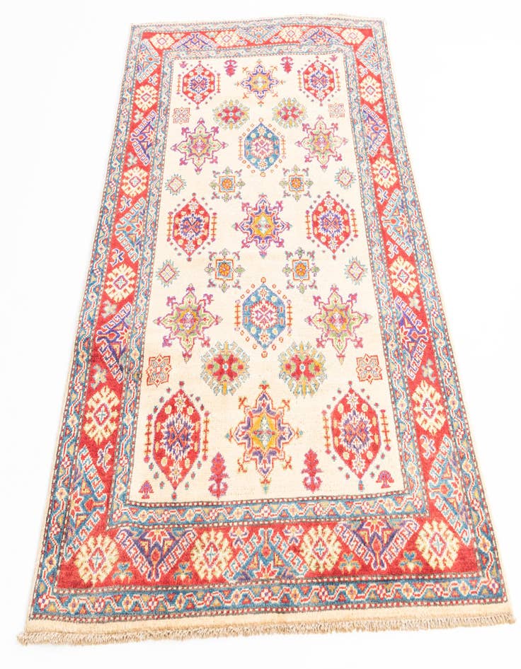 Detail image of  4' x 6' 1  Hand Knotted Kazak Rug