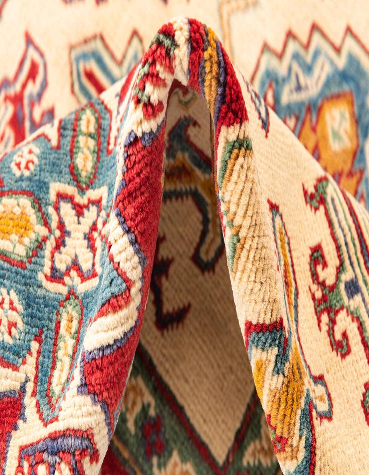 Detail image of  3' 10 x 5' 10  Hand Knotted Kazak Rug