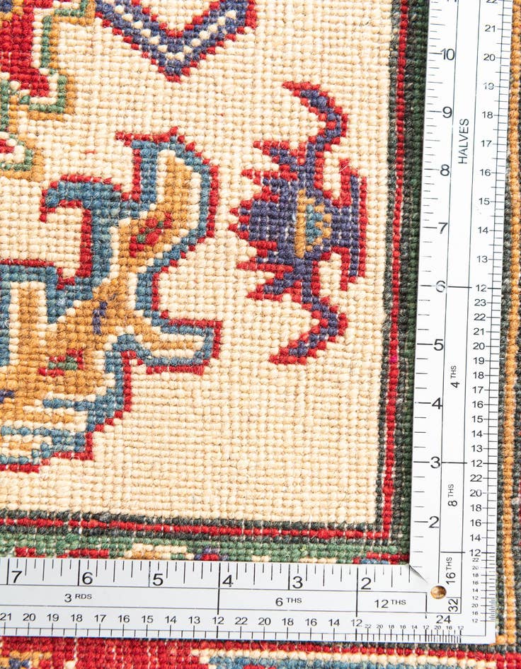 Detail image of  3' 10 x 5' 10  Hand Knotted Kazak Rug