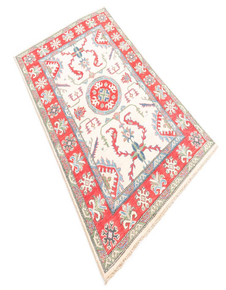 Detail image of  3' 10 x 5' 9  Hand Knotted Kazak Rug