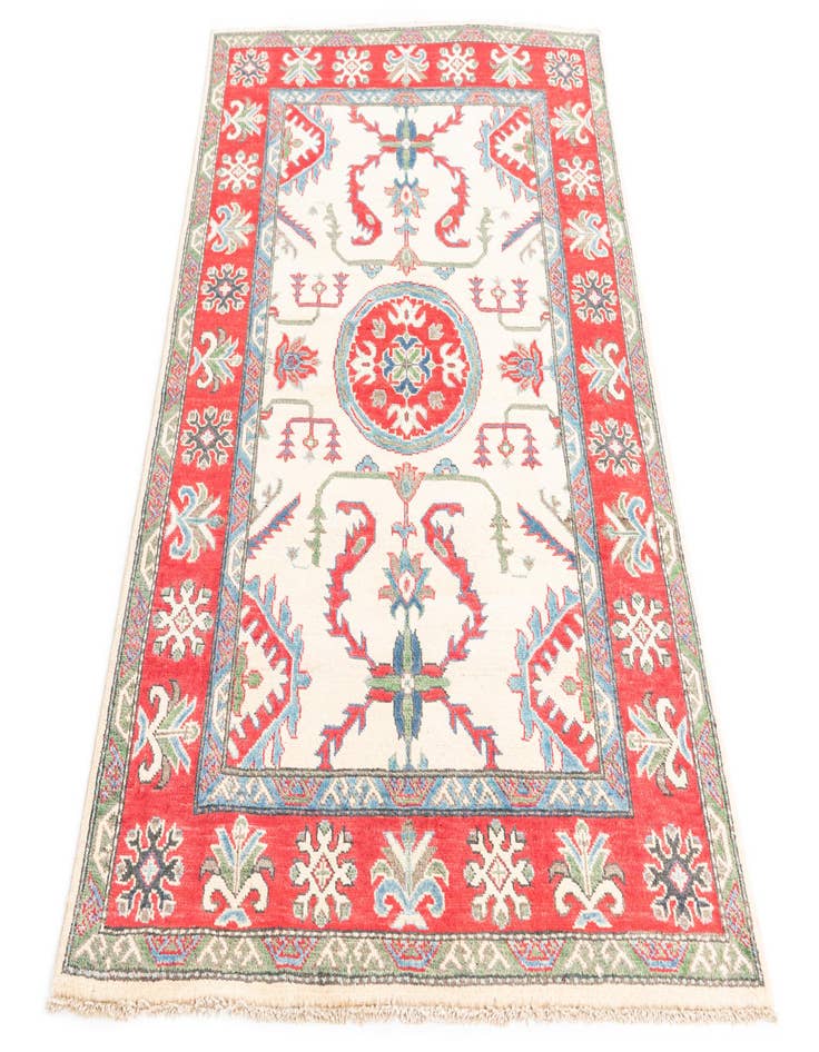 Detail image of  3' 10 x 5' 9  Hand Knotted Kazak Rug