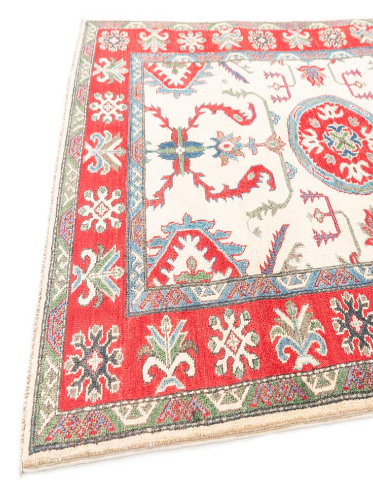 Detail image of  3' 10 x 5' 9  Hand Knotted Kazak Rug